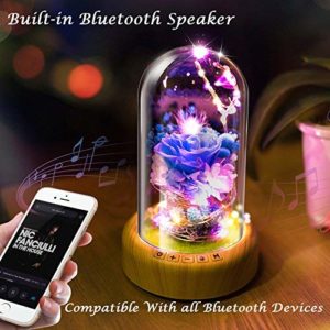 Led rose bottle lamp
